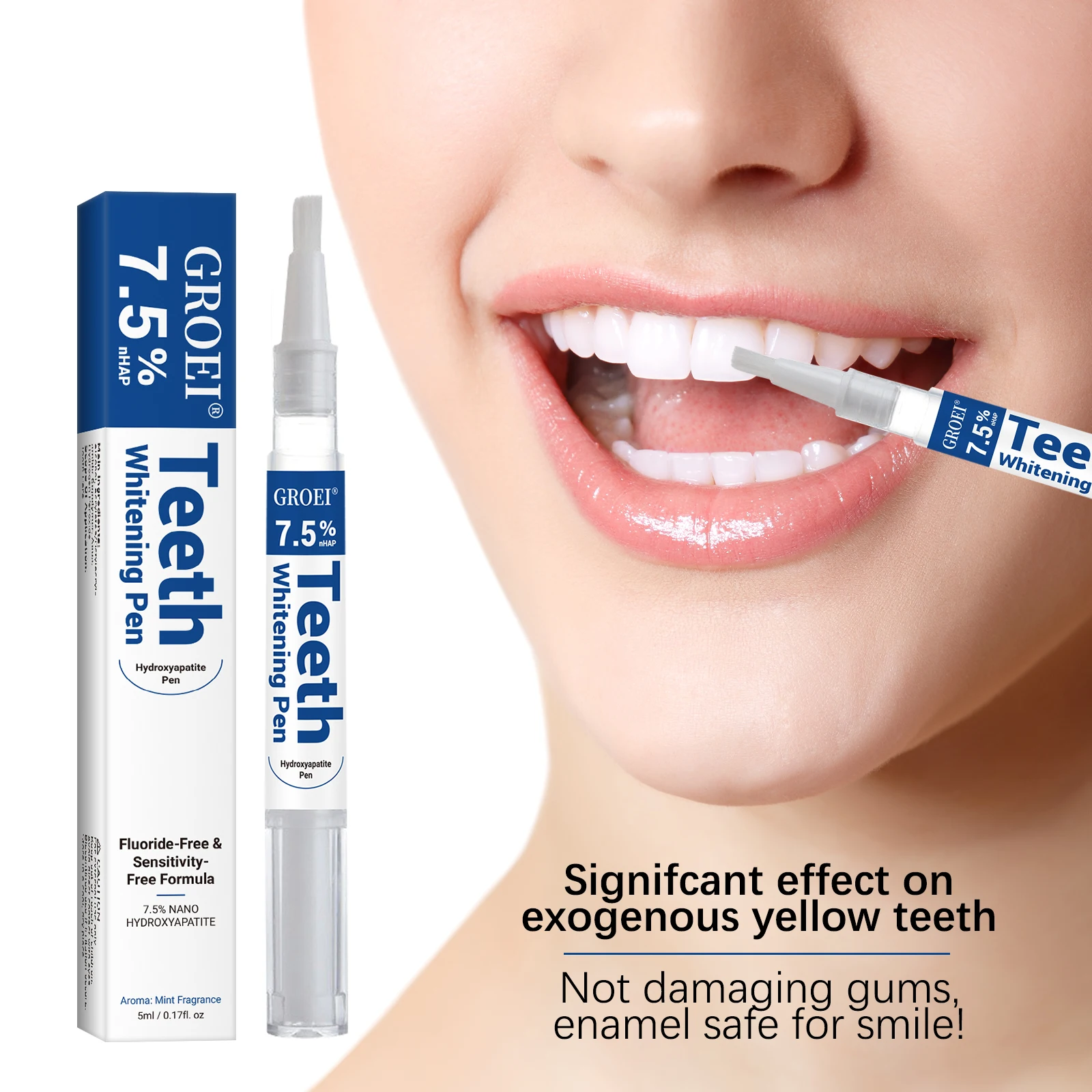 Teeth Whitening Clinic - Hydroxyapatite Tand Whitening Pen Oogverblindende Witte