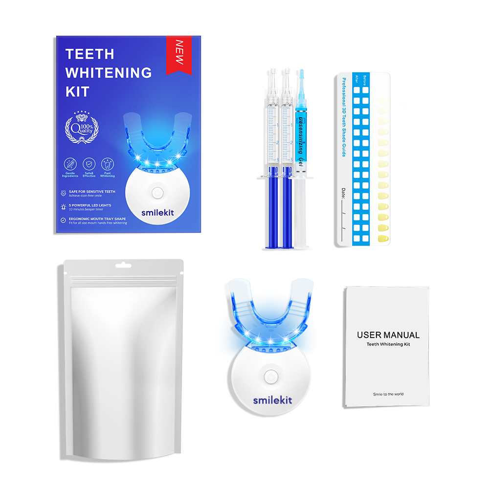 Whitening Mouthwash - Tandenbleekset - 5X LED-lichttandenbleekmiddel met 35%