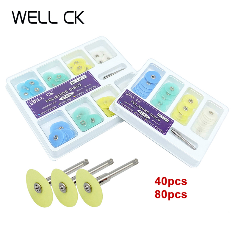 Teeth Whitening Express - WELL CK 40/80 Stuks Tandheelkundige Polijstschijven
