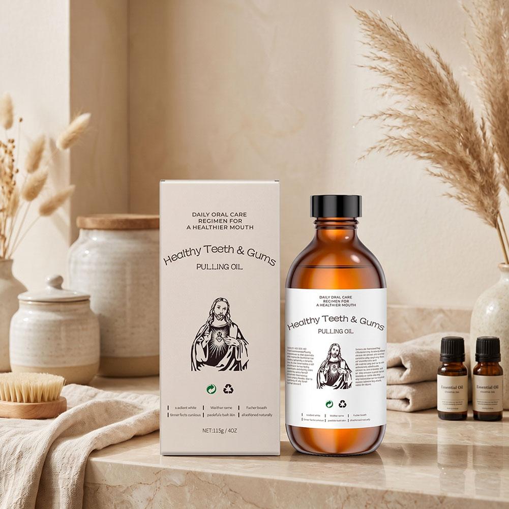 Teeth Whitening With Coconut Oil - Kokosolie-muntolie mondwater zonder alcohol, frisse adem,