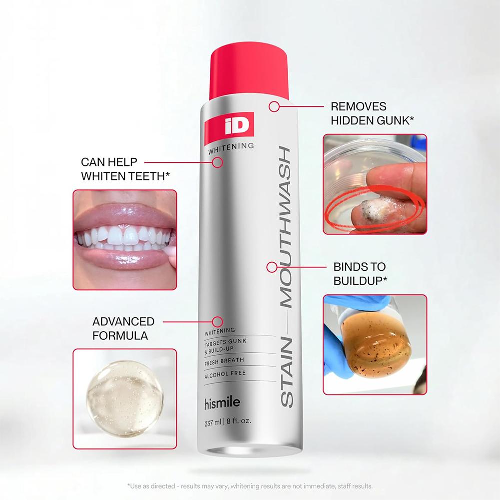 Whitening Mouthwash - Hismile iD Alcoholvrije mondwater Diepe reiniging
