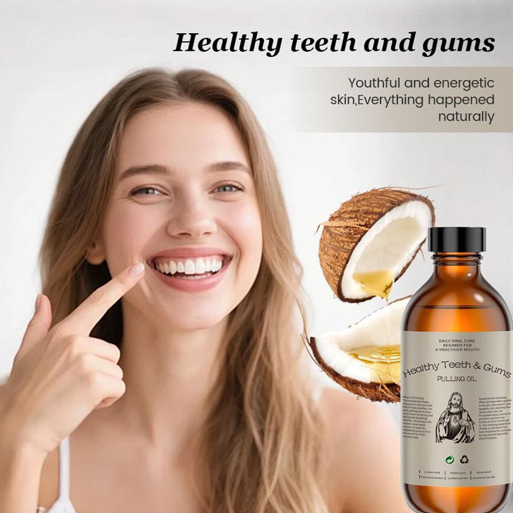 Kokosolie-muntolie mondwater z - Teeth Whitening With Coconut Oil recensie en prijs