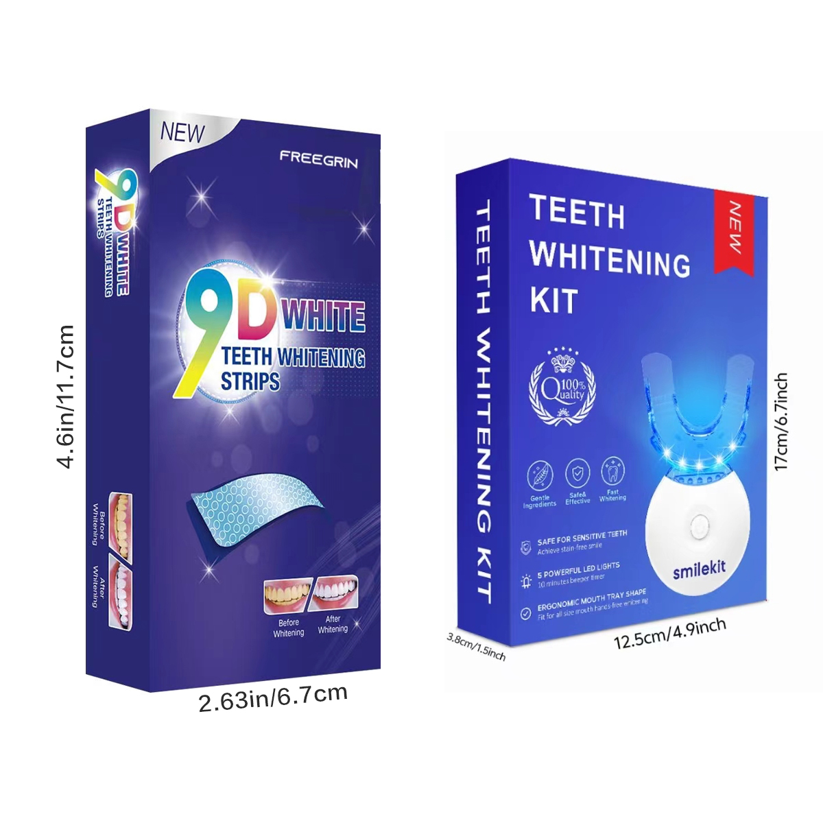 Tandenbleekset - 5X LED-licht  - Teeth Whitening For Trays recensie en prijs