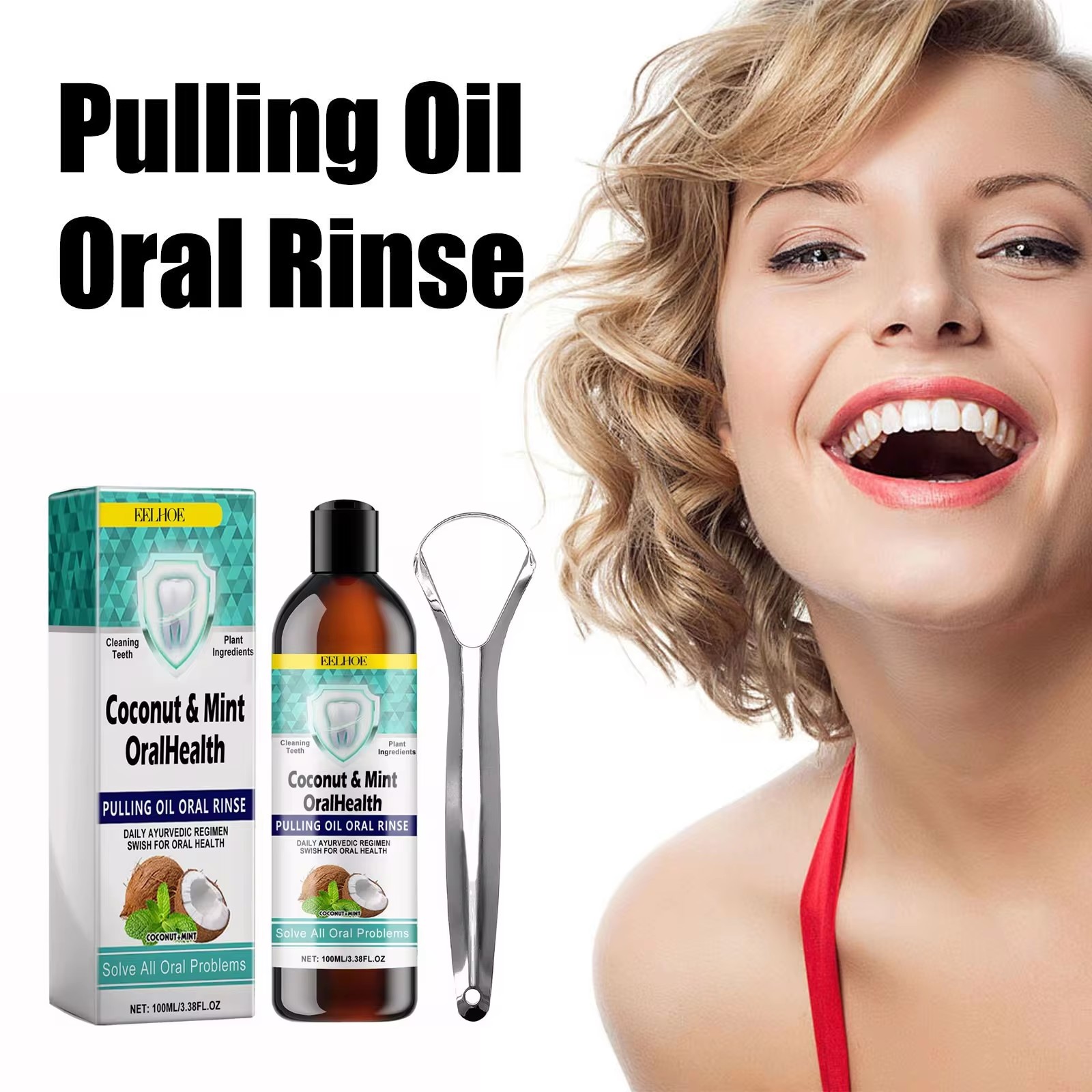 EELHOE Mint Kokosolie Trekken  - Teeth Whitening With Coconut Oil recensie en prijs