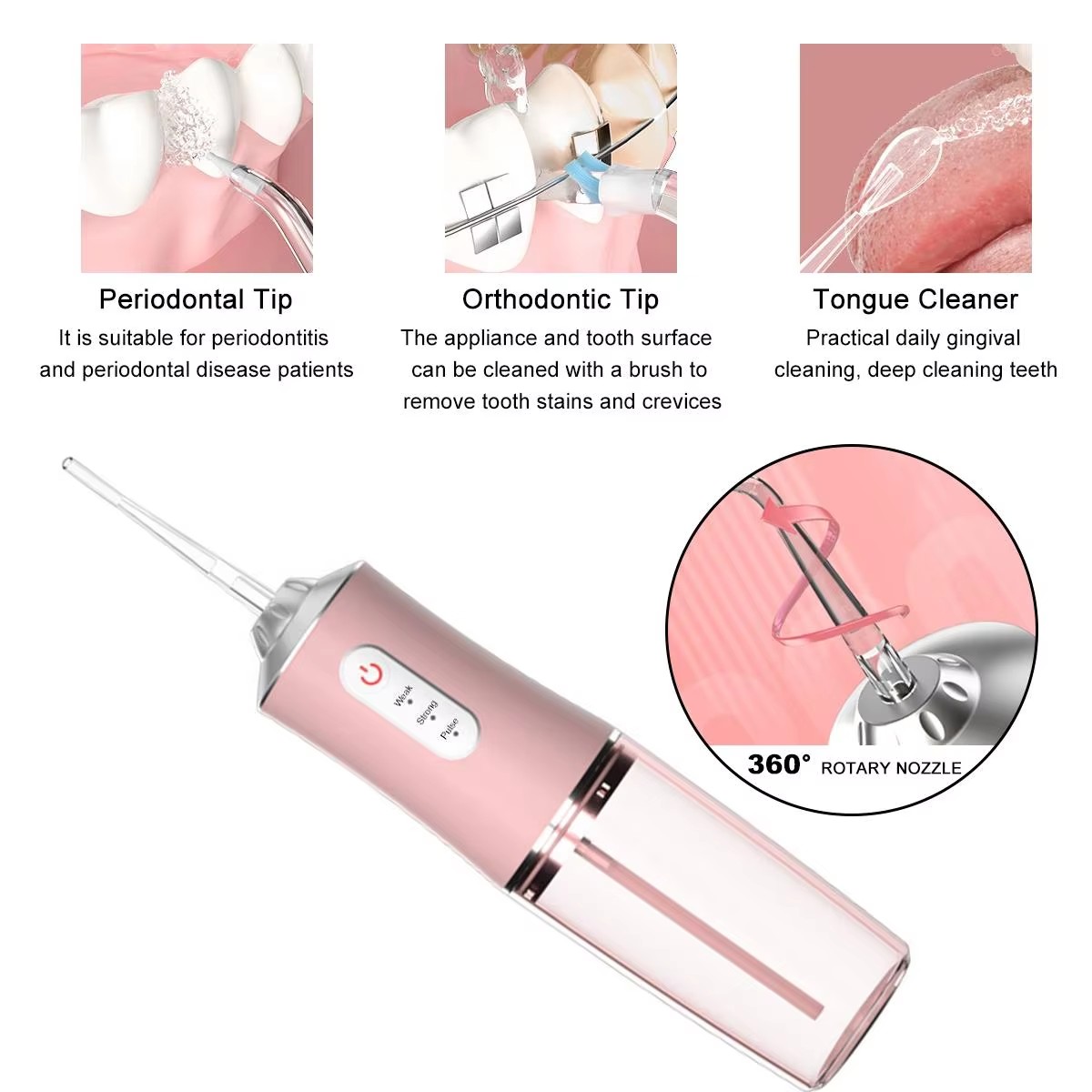 Monddouche, waterflosser, tand - Whitening Mouthwash recensie en prijs