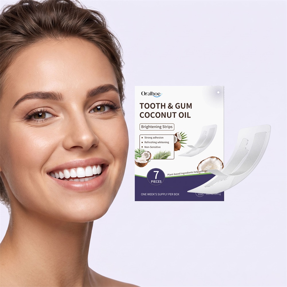7 stuks tand- en tandvleesstri - Teeth Whitening With Coconut Oil recensie en prijs