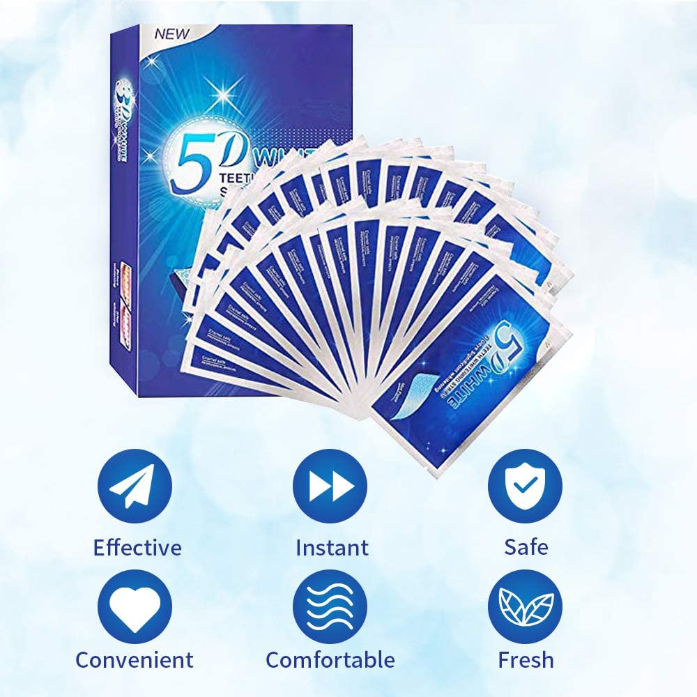 5D Witmakende Tandstrips, Whit - Teeth Whitening Clinic recensie en prijs