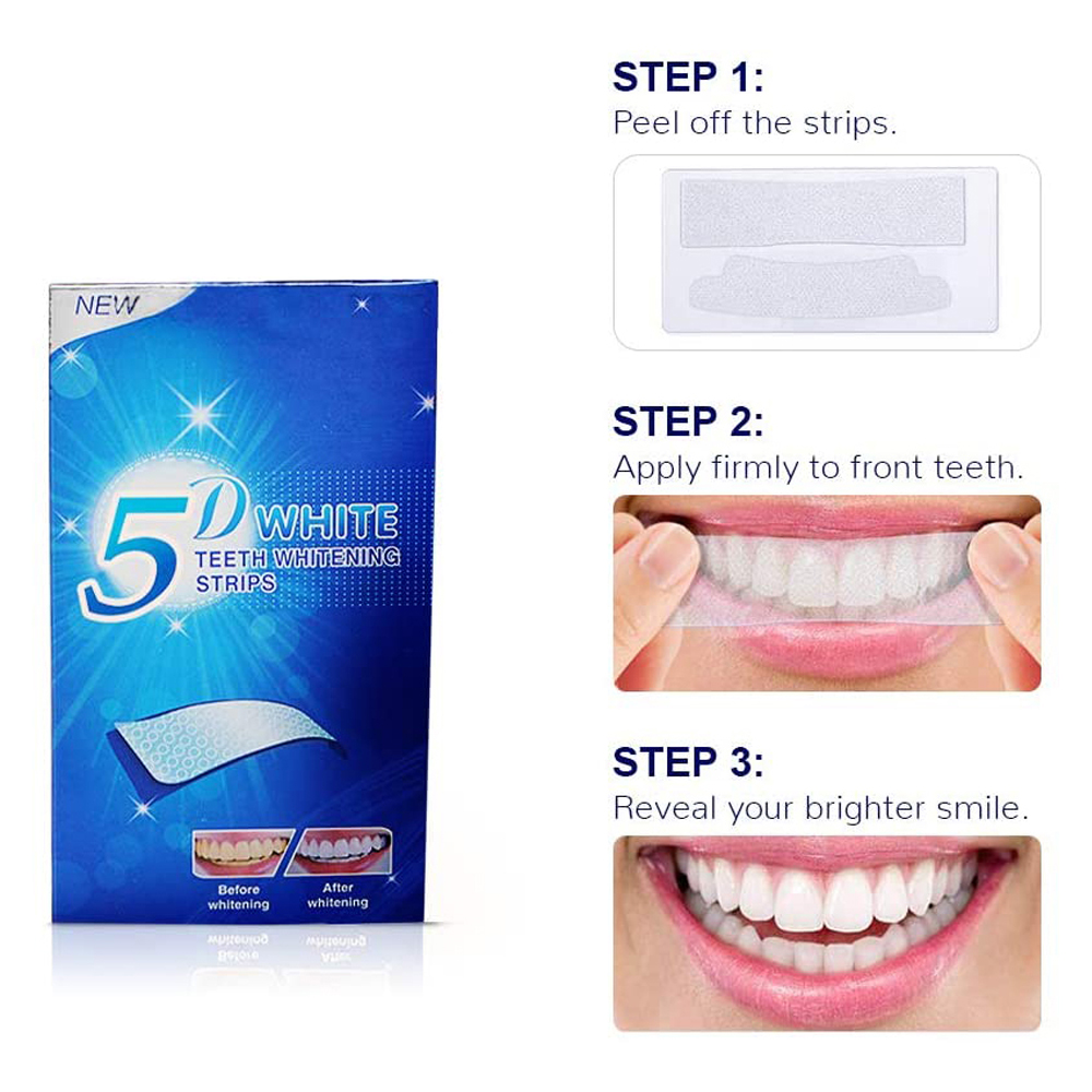 5D Witmakende Tandstrips, Whit - Teeth Whitening Clinic recensie en prijs