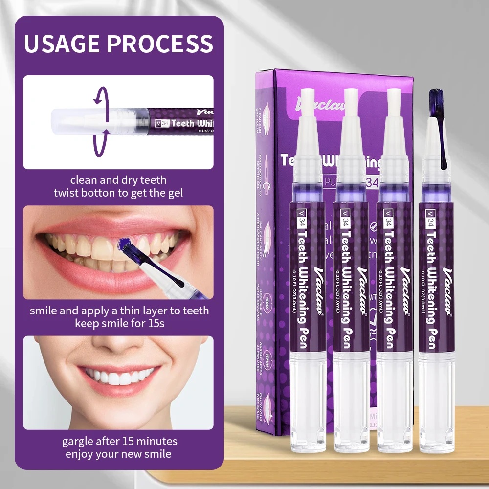 Vaclav V34 Paarse tandenbleekg - Teeth Whitening Clinic recensie en prijs